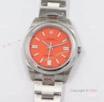 (EW) Rolex Oyster Perpetual 41mm Swiss Replica Watch With Coral Red Dial 